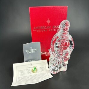 Waterford Crystal American Santa Second Edition Figurine Christmas New in Box
